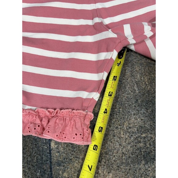 Matilda Jane Girls Size 14 Bonnie Striped Ruffle Trim Shorties! Ruched Sides! - Picture 4 of 6